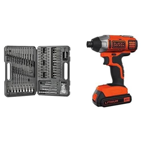 BLACK+DECKER BDA91109 Taladro y Destornillador 20V 109 Piezas