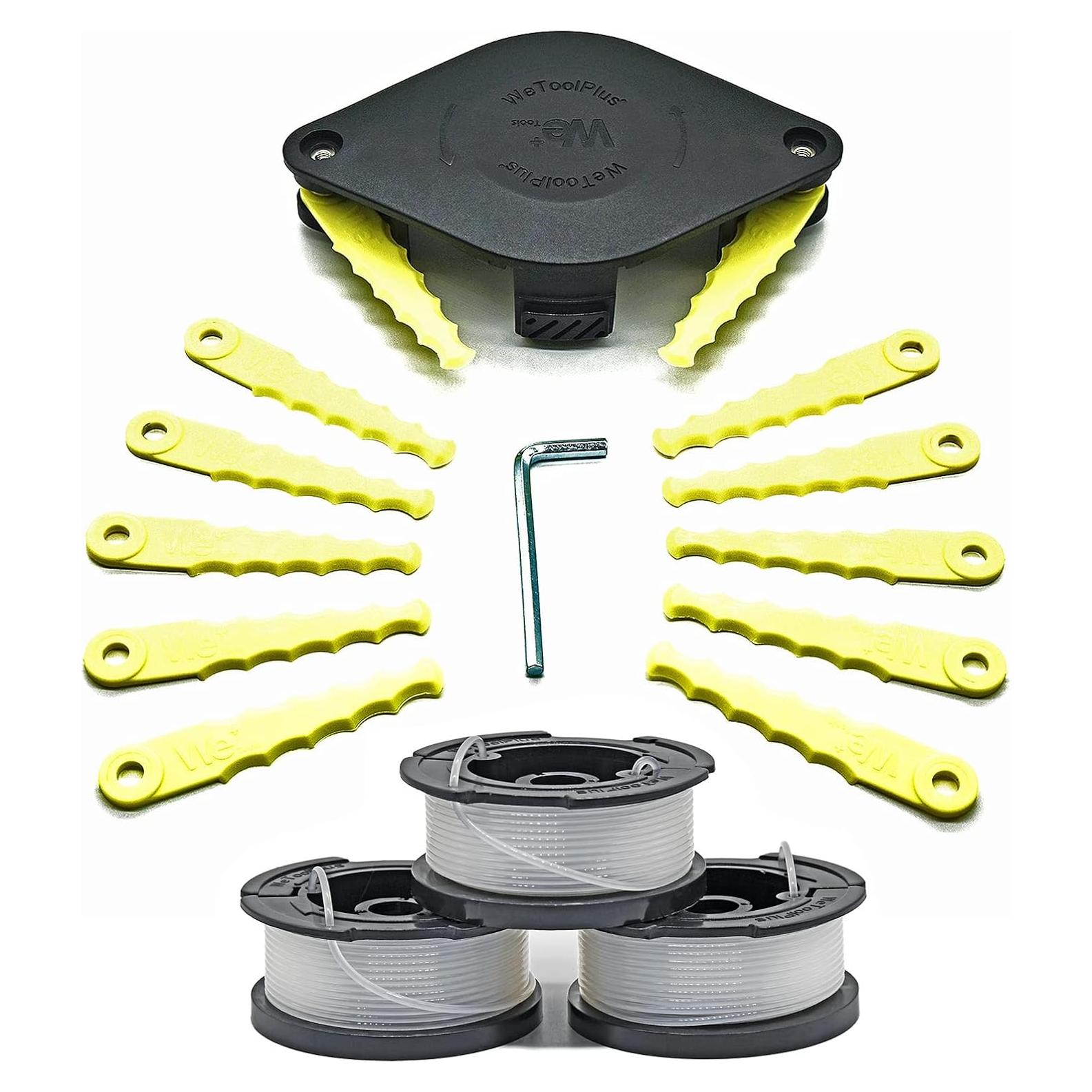 Cabezal de Desmalezadora WETOOLPLUS AF100 Doble Cuchilla 12 Pzas