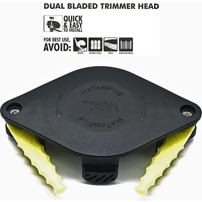Cabezal de Desmalezadora WETOOLPLUS AF100 Doble Cuchilla 12 Pzas