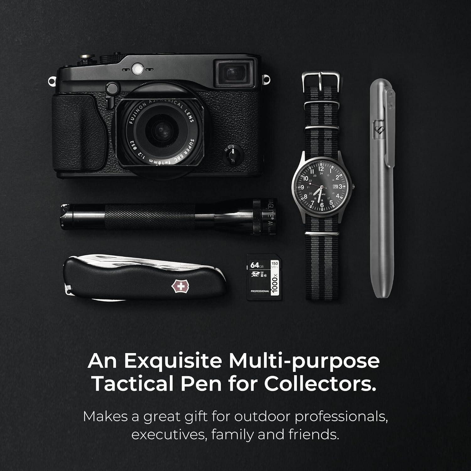 Marcador Permanente Retráctil Soul Built Titanio Punta Fina