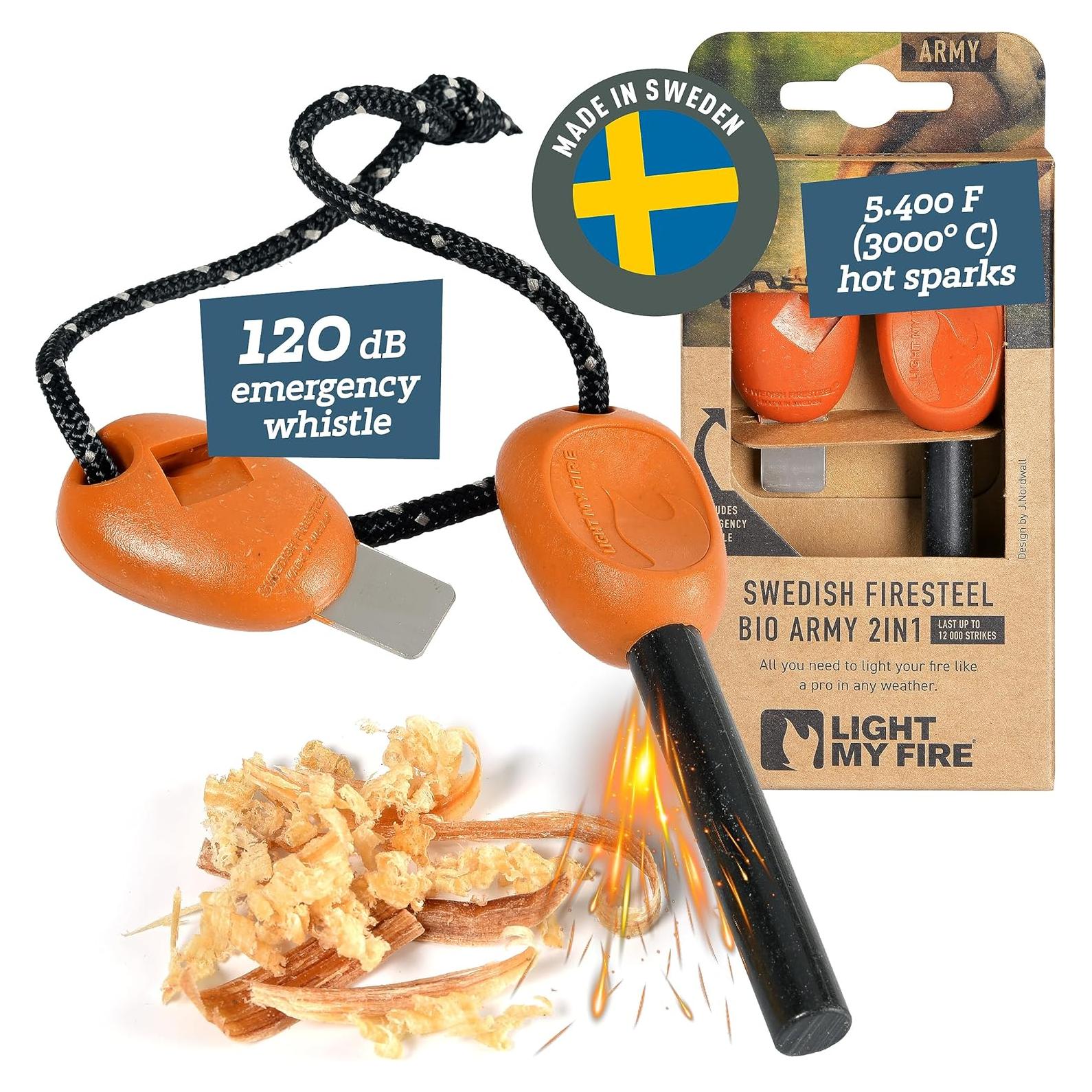 Encendedor de fuego Light My Fire FireSteel Army - Naranja