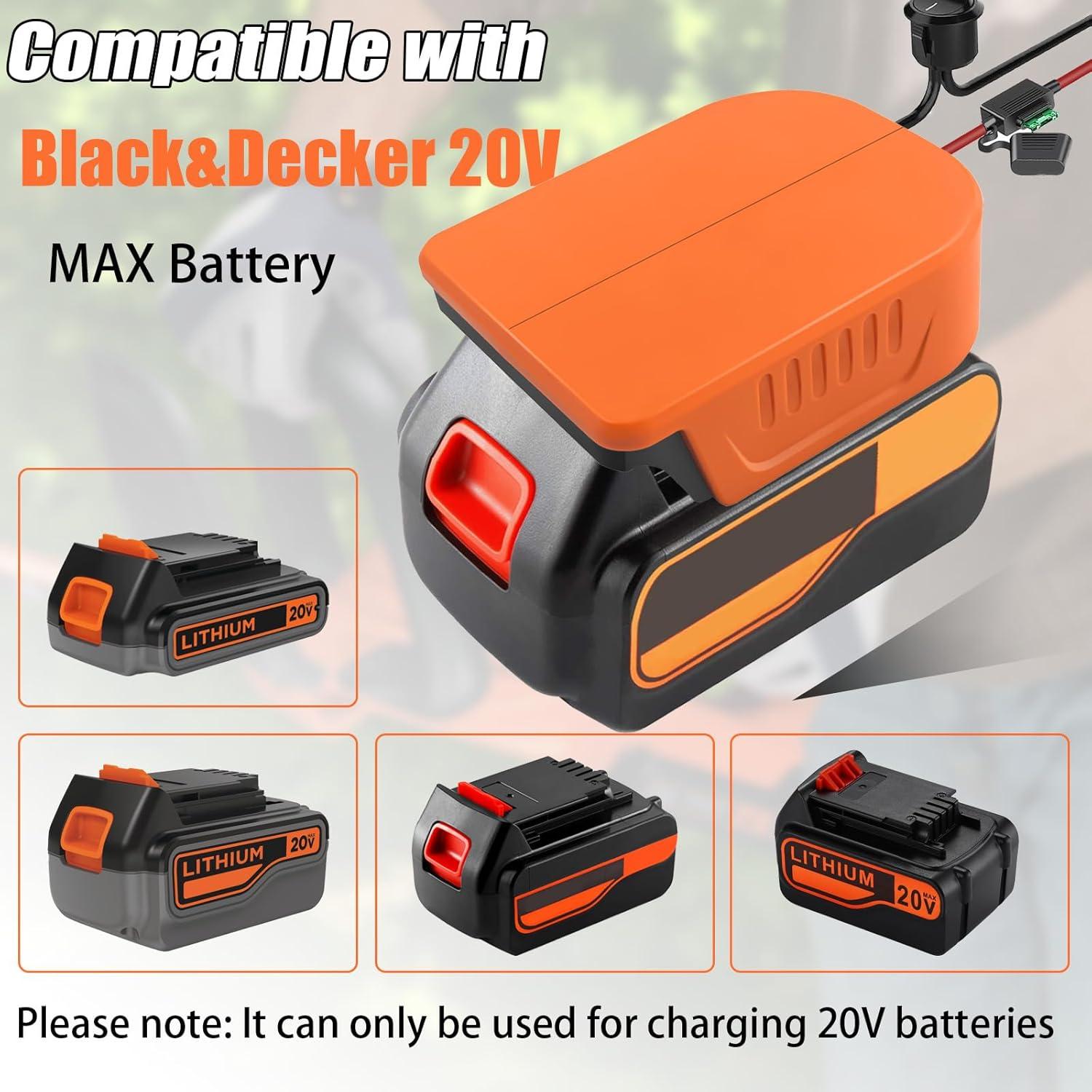 Adaptador URUN para Batería Black+Decker 20V MAX 30A