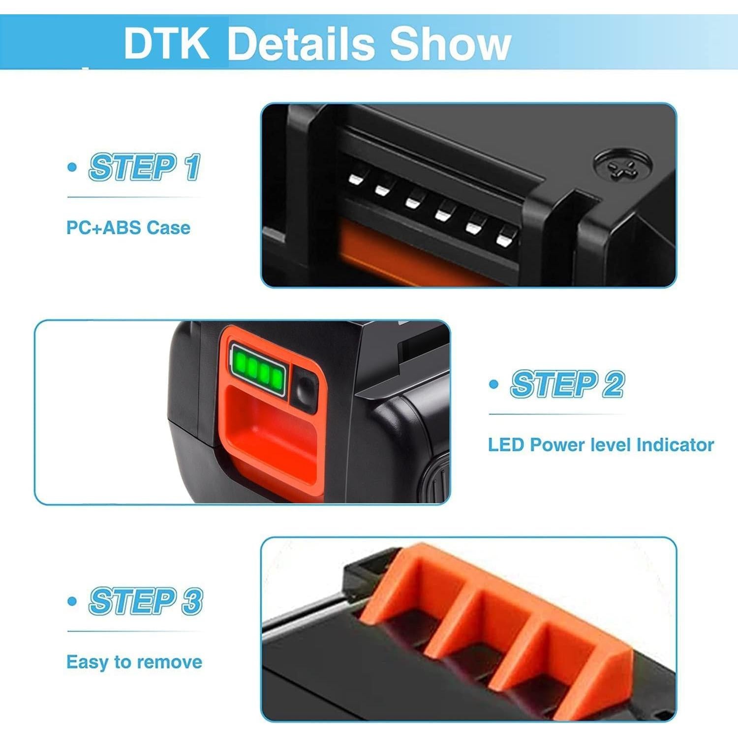 Batería de Litio 3.5Ah 40V Black y Decker LBX2040