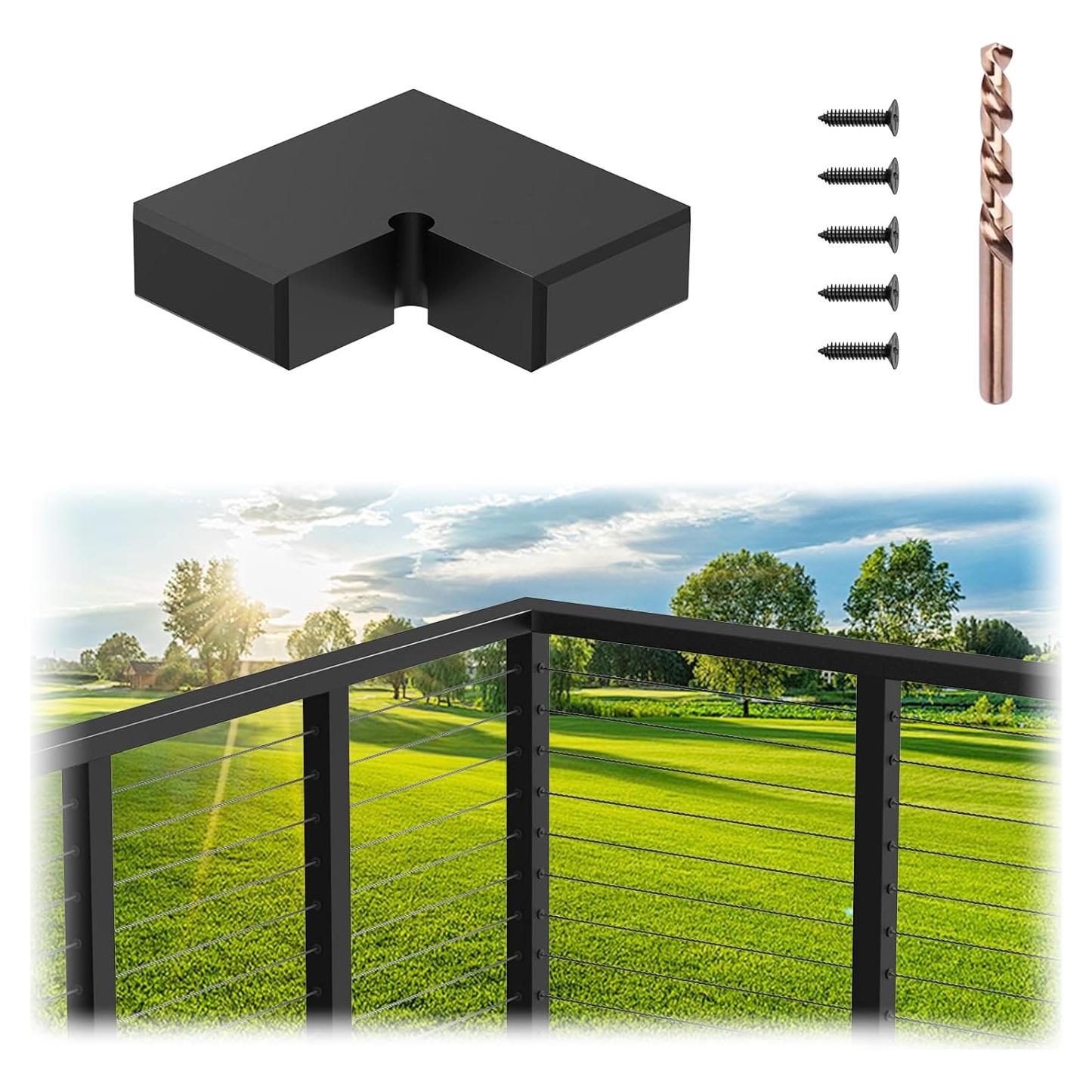 Conector de esquina PLANTOP para barandilla plana 90°