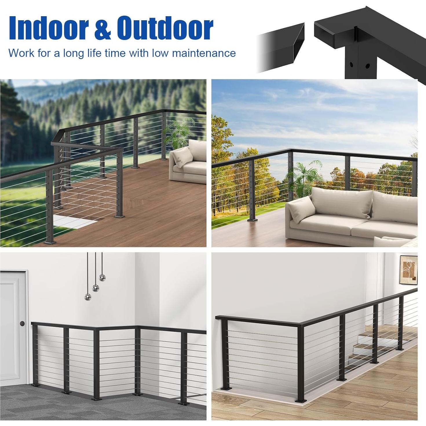 Conector de esquina PLANTOP para barandilla plana 90°