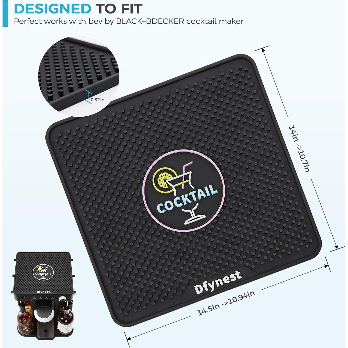 Dfynest Bar Mat para BEV Black+Decker, PVC Colorido