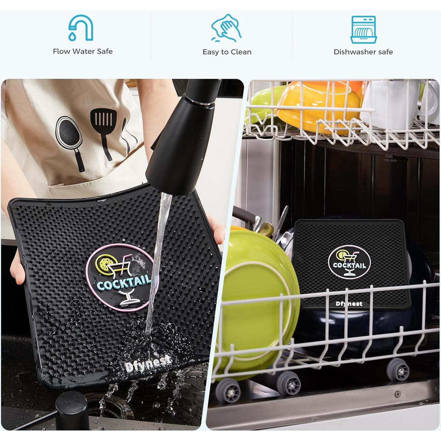 Dfynest Bar Mat para BEV Black+Decker, PVC Colorido