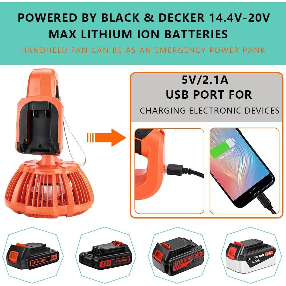 Ventilador de Mano YEX-BUR 20V Inalámbrico con Control Remoto