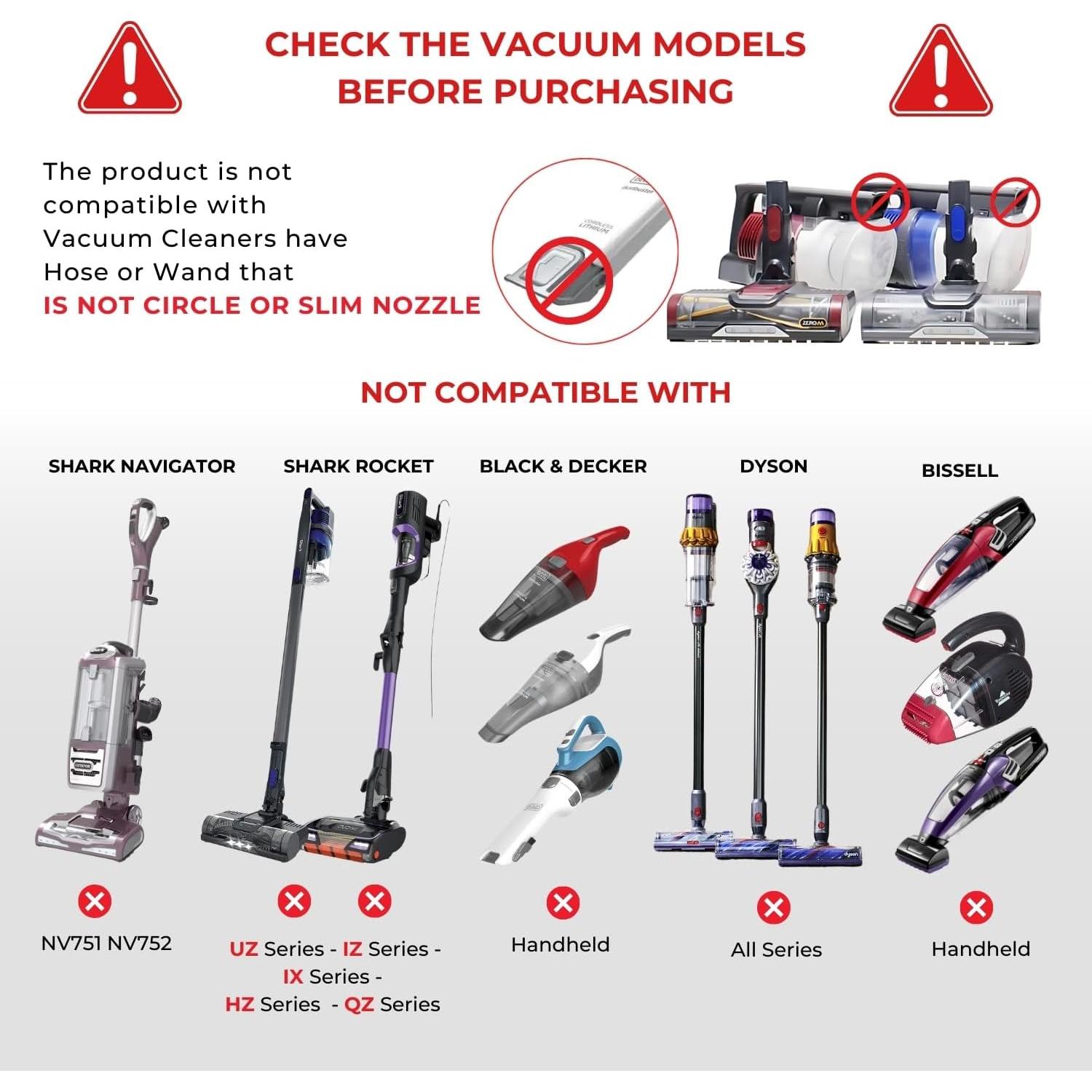 Kit de Adaptadores de Aspiradora VACEXT para Shark y Shop Vac