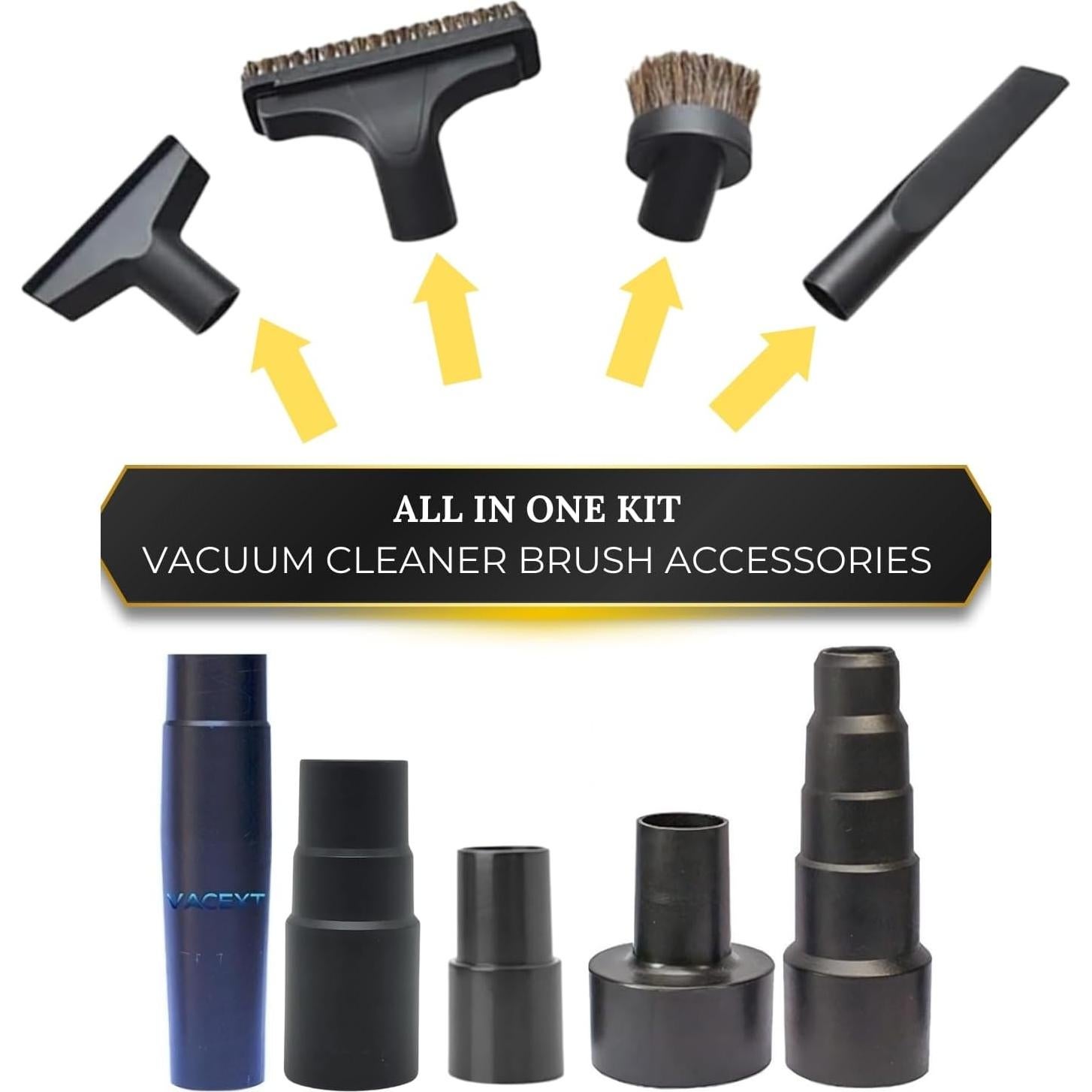 Kit de Adaptadores de Aspiradora VACEXT para Shark y Shop Vac