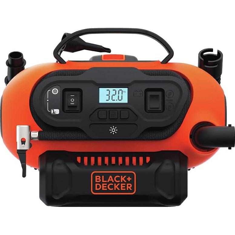 Inflador Inalámbrico BLACK+DECKER 20V Max, 3 Modos