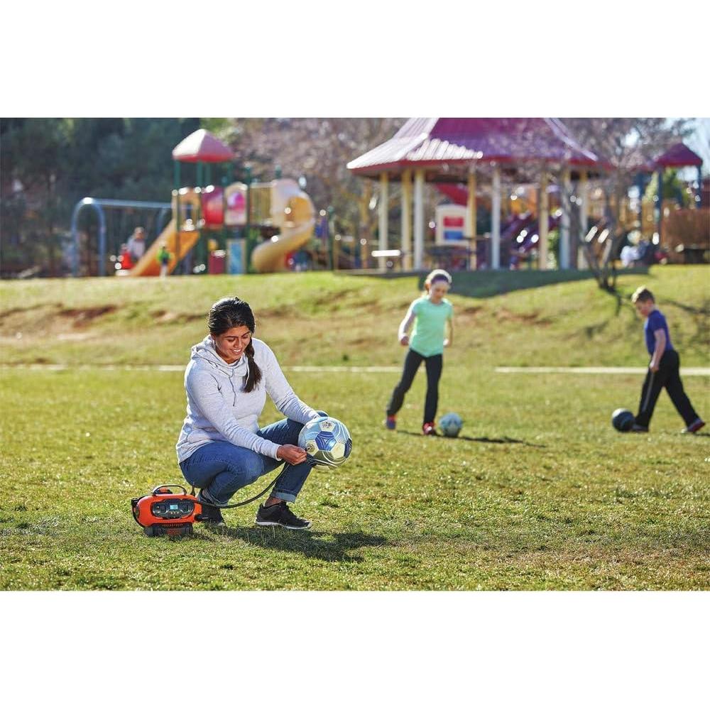 Inflador Inalámbrico BLACK+DECKER 20V Max, 3 Modos