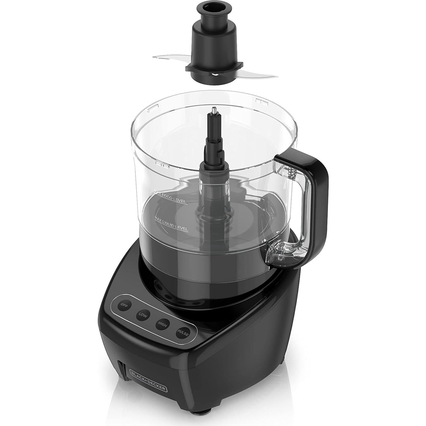 Procesador de Alimentos BLACK+DECKER 8 Tazas 450W Acero Inoxidable