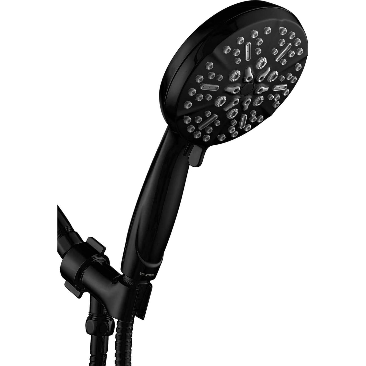 Cabezal de Ducha BOWGER Negro Mate 5 Modos Alta Presión