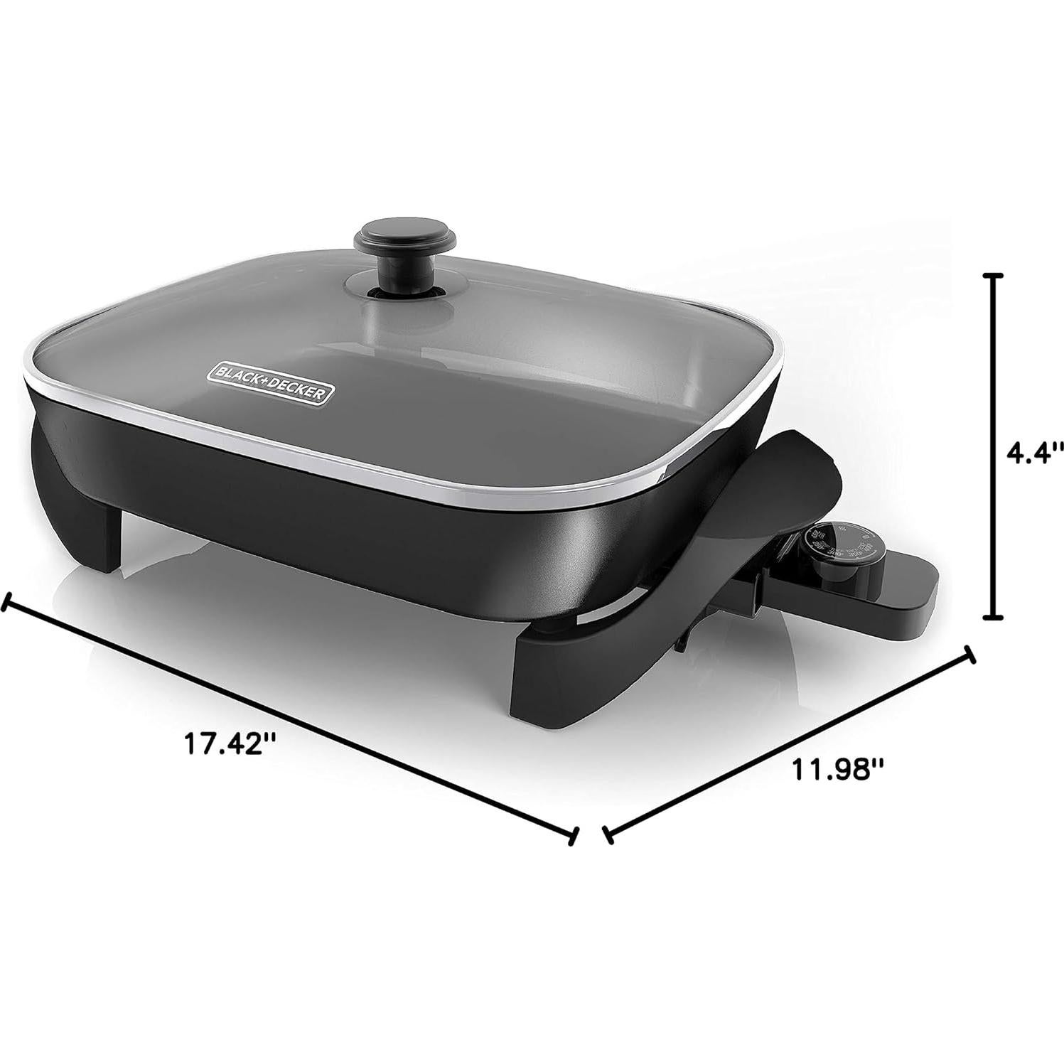 Sartén Eléctrica BLACK+DECKER 30.48x38.1cm Antiadherente