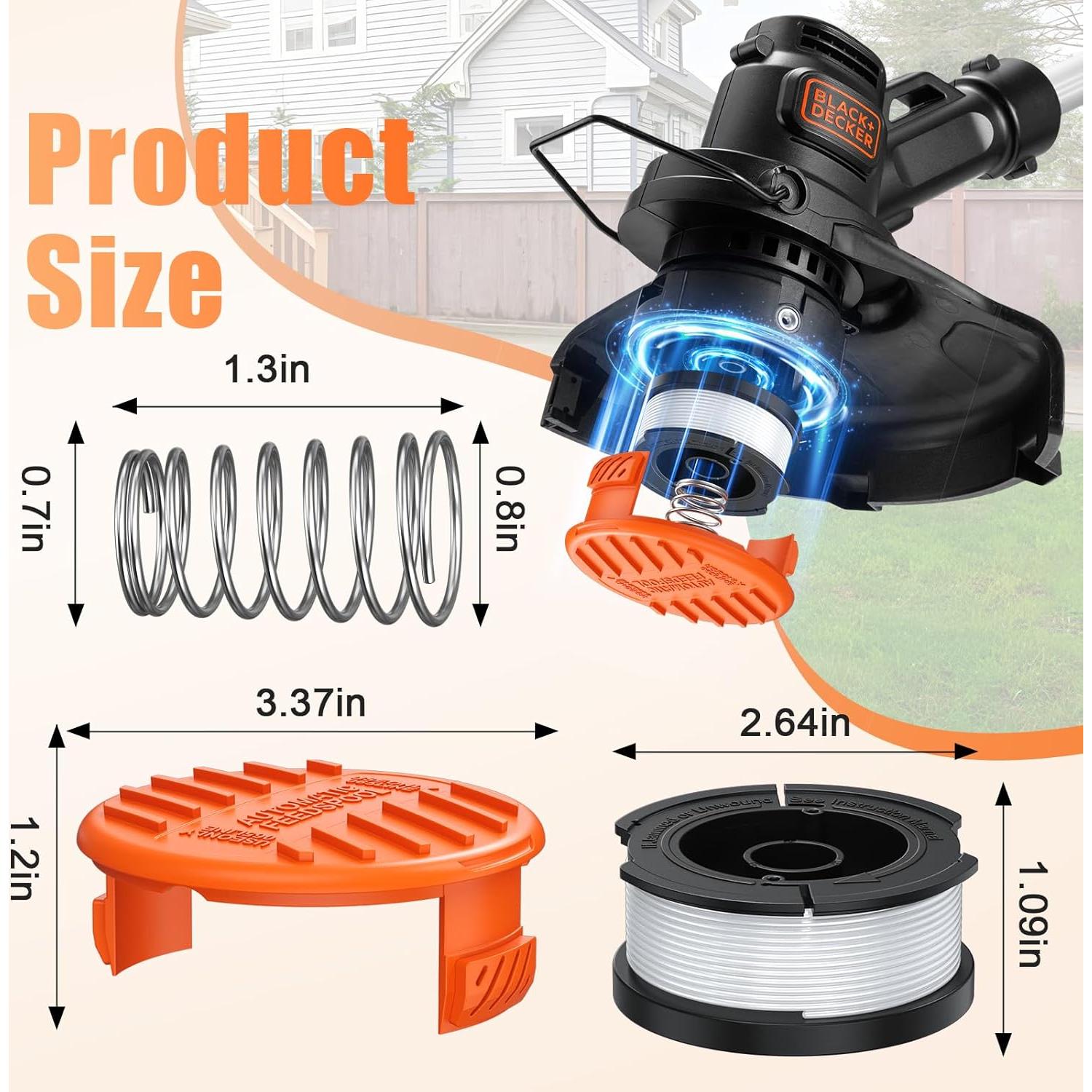 Carrete Repuesto Black+Decker AF-100 12 Cuerdas 0.065"