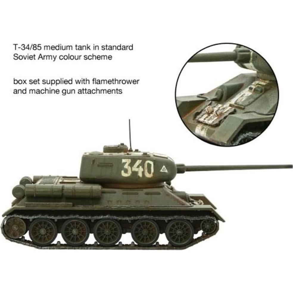 Paquete Inicio Ejército Soviético Warlord 1 Tanque y Mortero