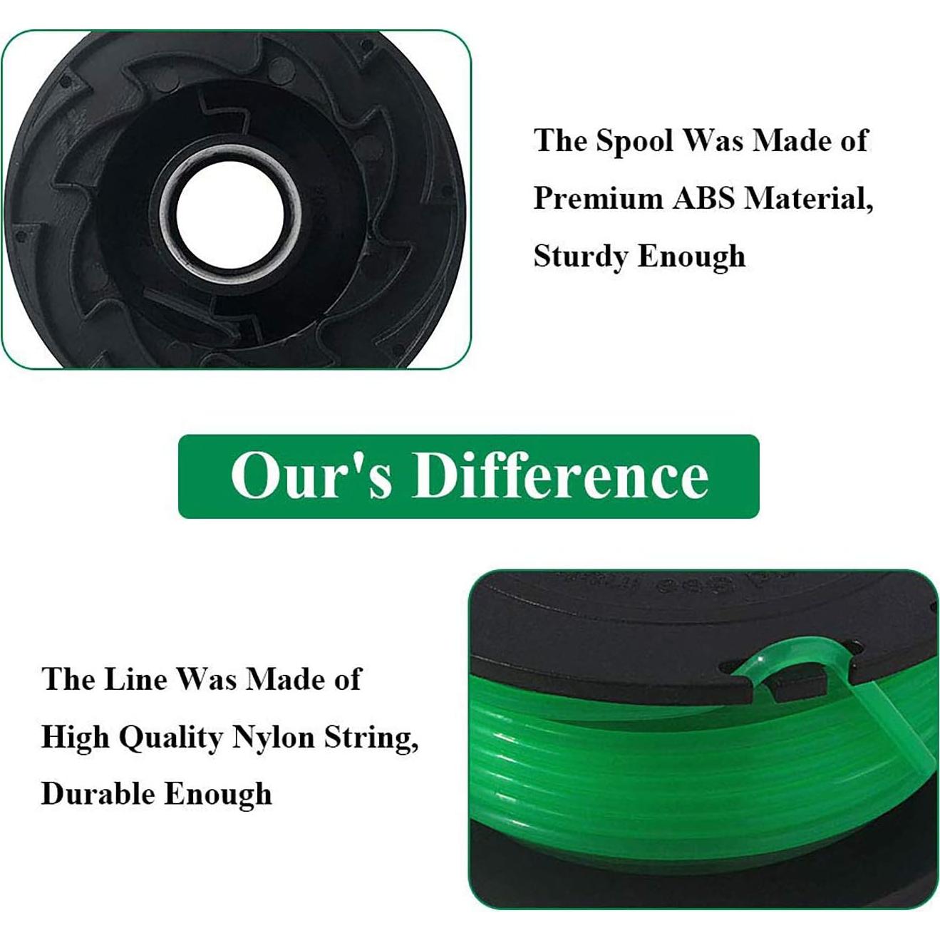 Bobina de hilo THTEN SF-080 para Black & Decker 6,10 m