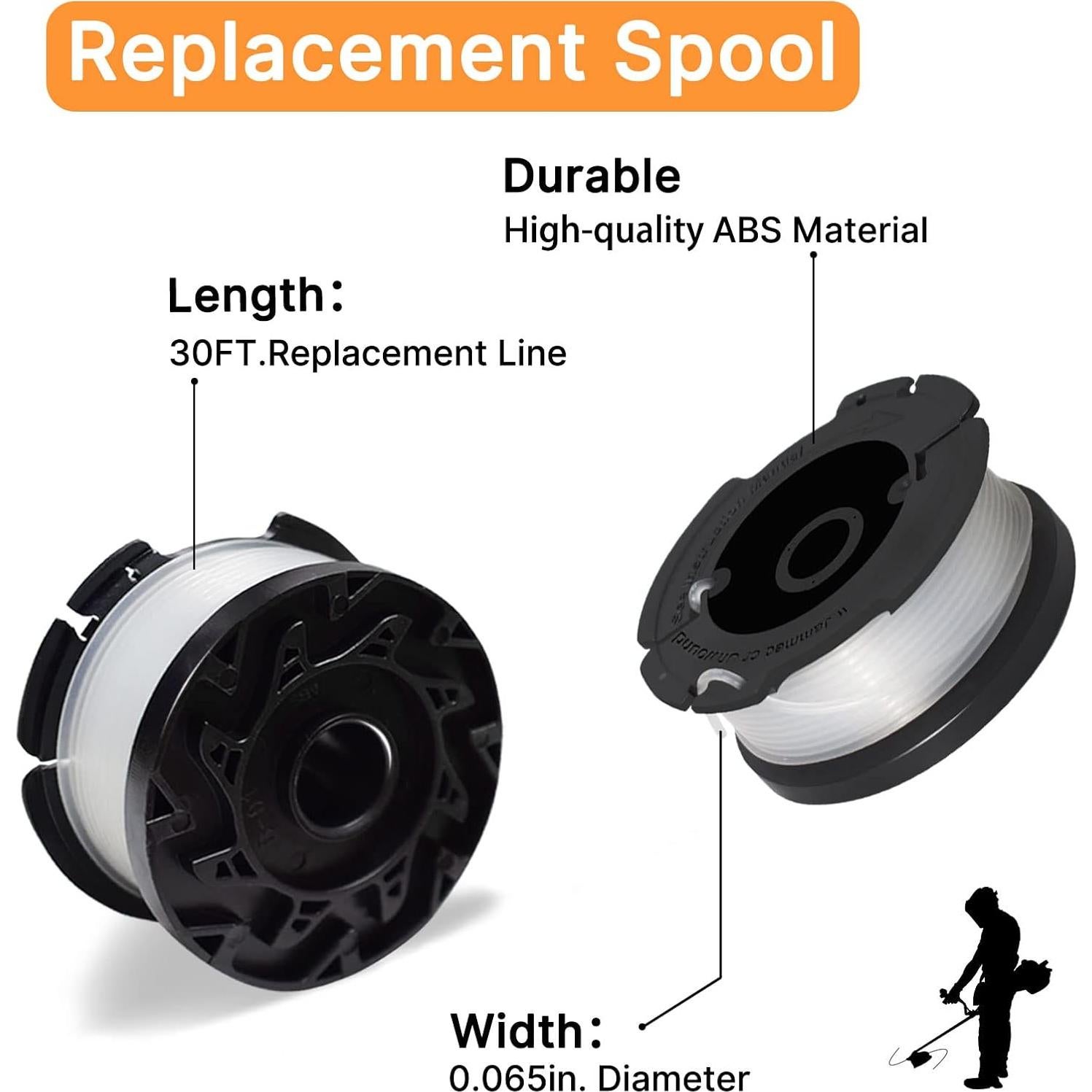 Cuerda de Desmalezadora RISELION AF-100 30 pies 8 Carretes