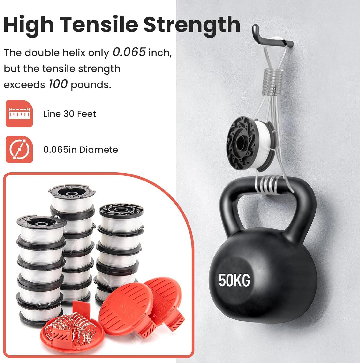 Carrete AF100 KAKO para Cortadora Black Decker 30ft