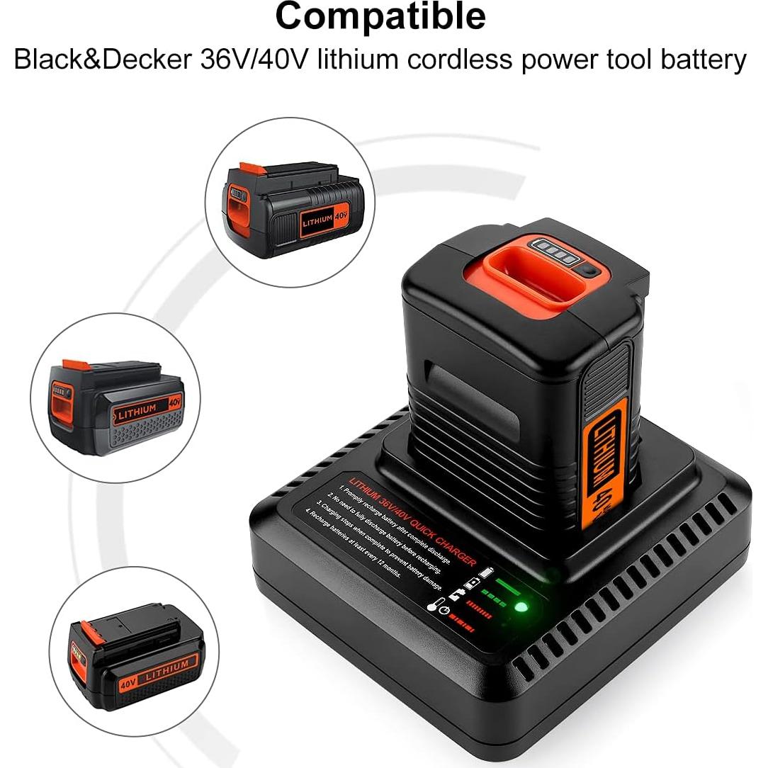 Batería de Litio 40V Max Energup 3Ah para Black+Decker