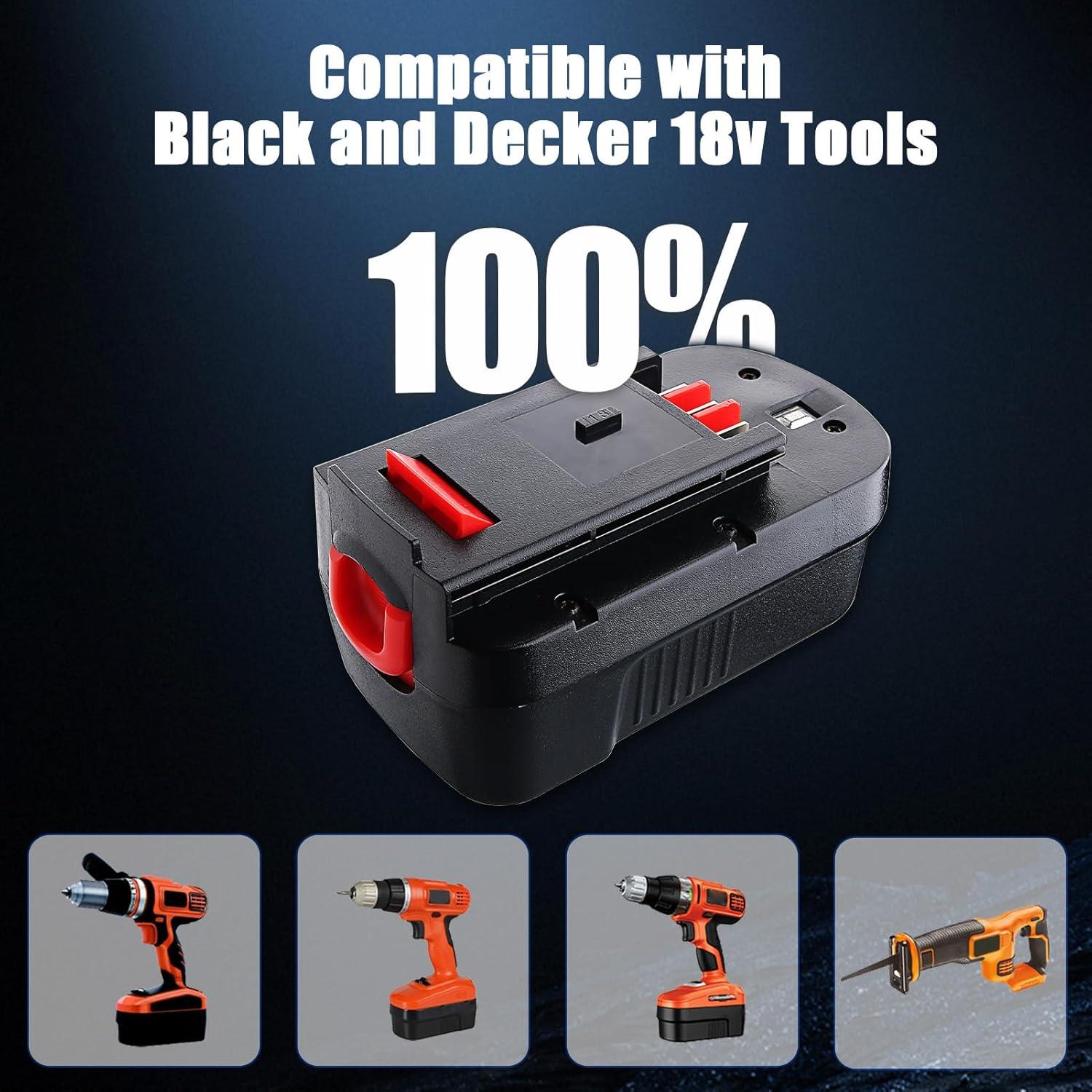 Batería Ni-Mh 4.0Ah 18V Black & Decker HPB18 2-Pack