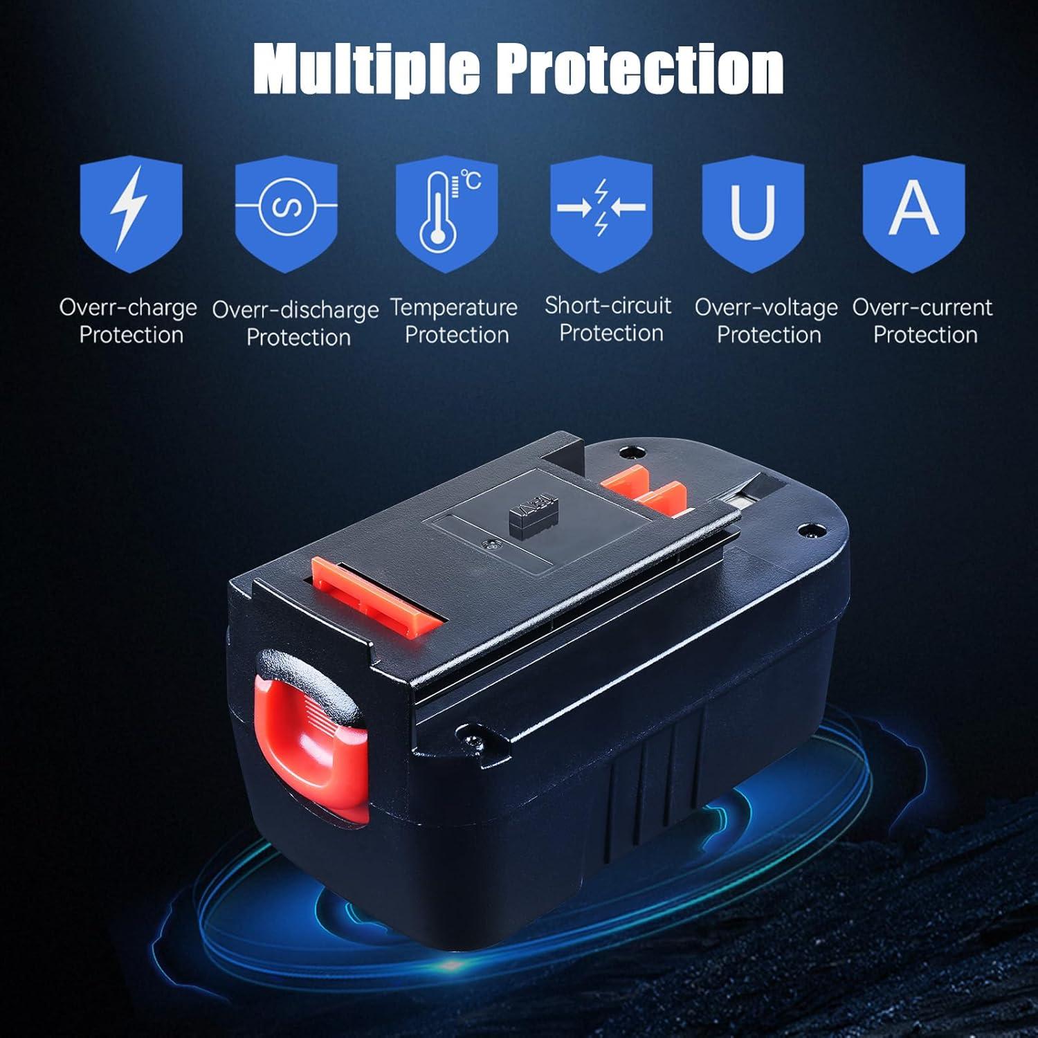 Batería Ni-Mh 4.0Ah 18V Black & Decker HPB18 2-Pack