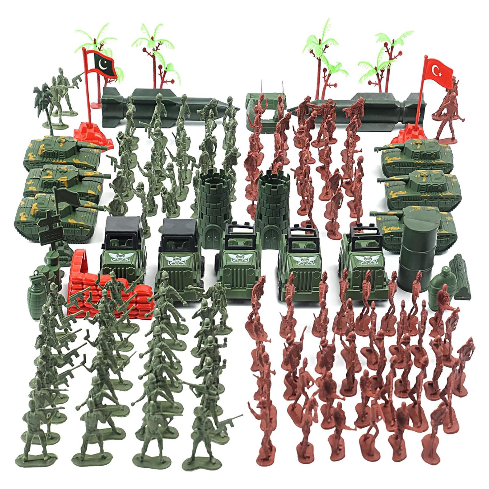 Set de Soldados de Plástico AMOR PRESENT 307 Piezas