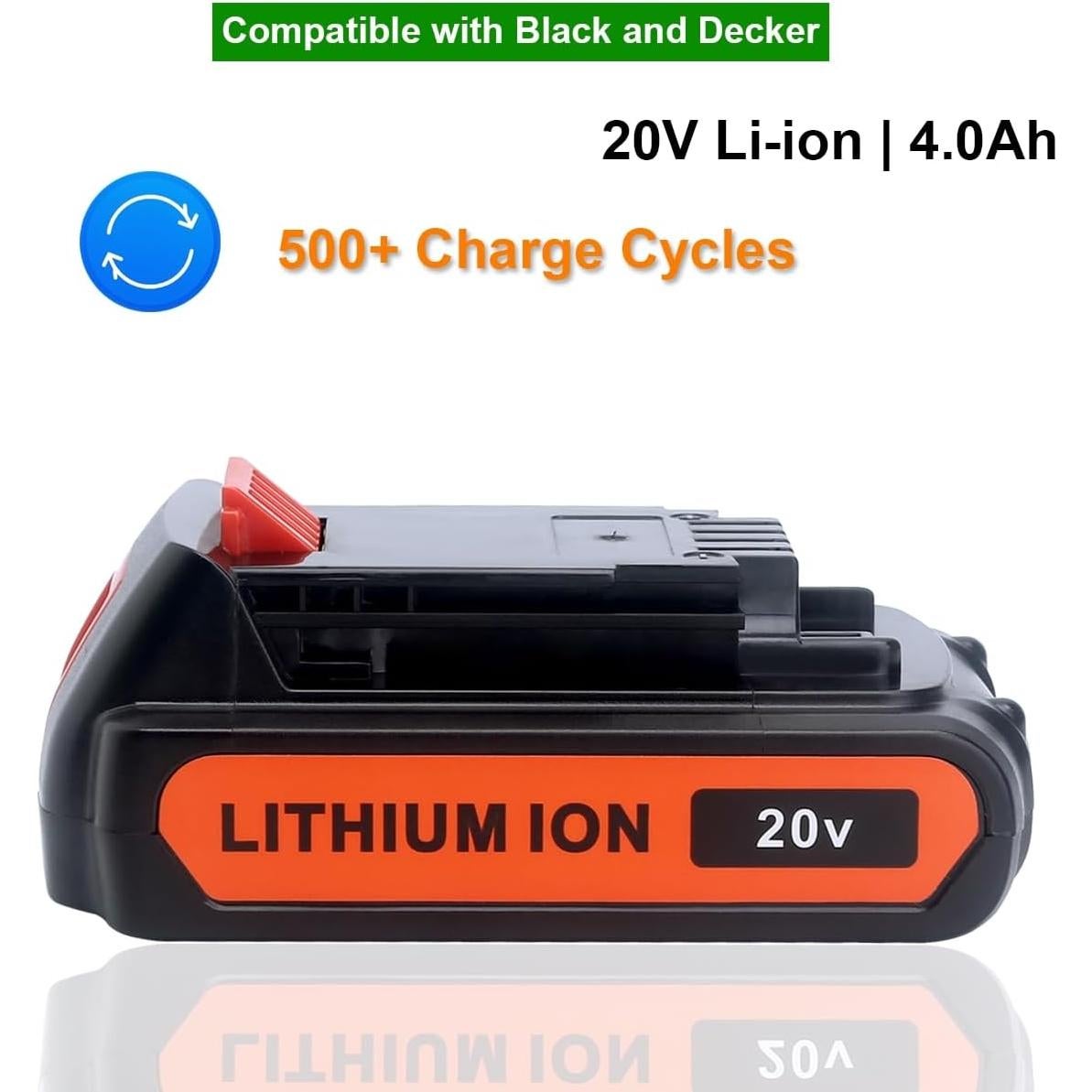 Baterías de Litio 20V Black & Decker LBXR20 - Paquete de 2