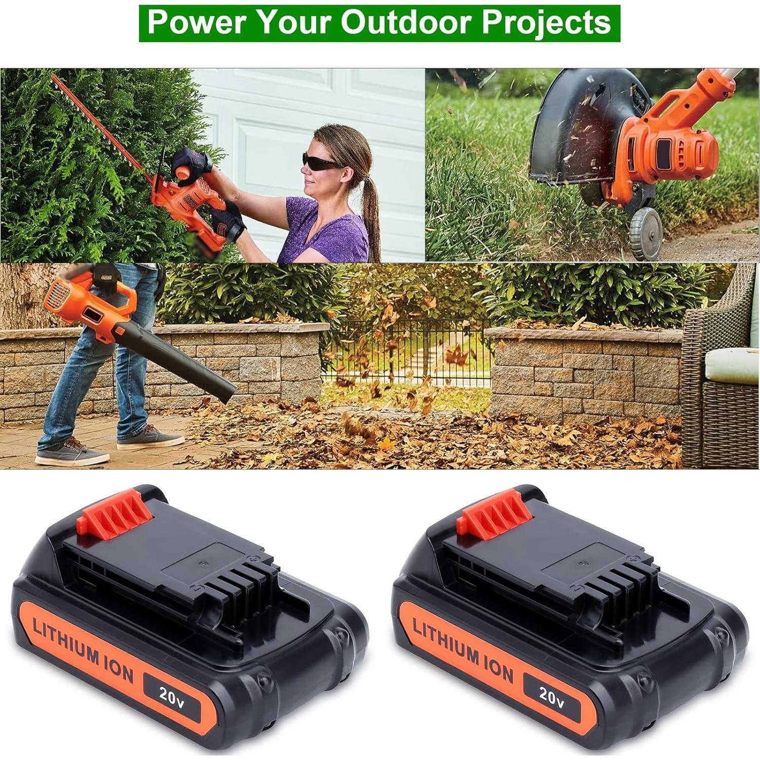 Baterías de Litio 20V Black & Decker LBXR20 - Paquete de 2