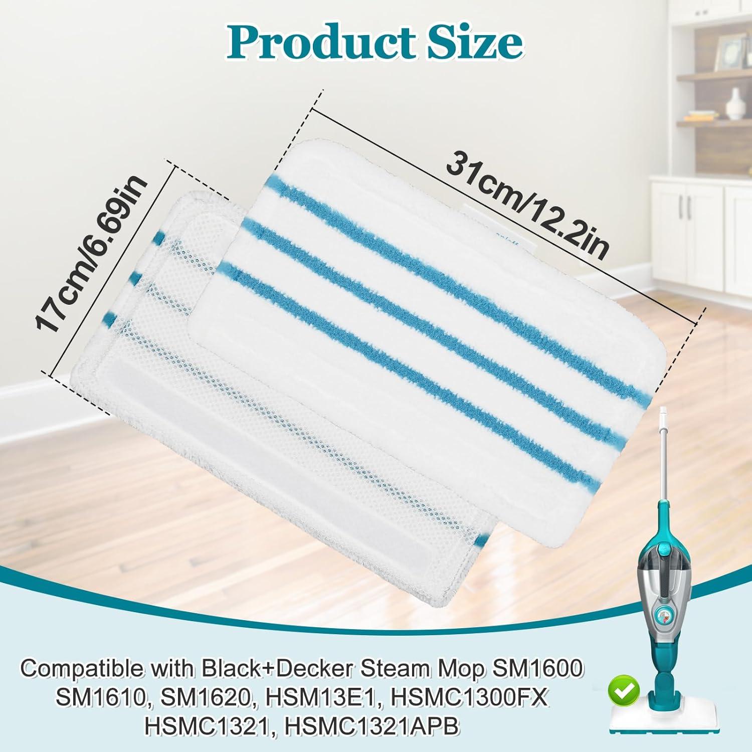 Paquete de 4 almohadillas de vapor DLAIMI para Black+Decker