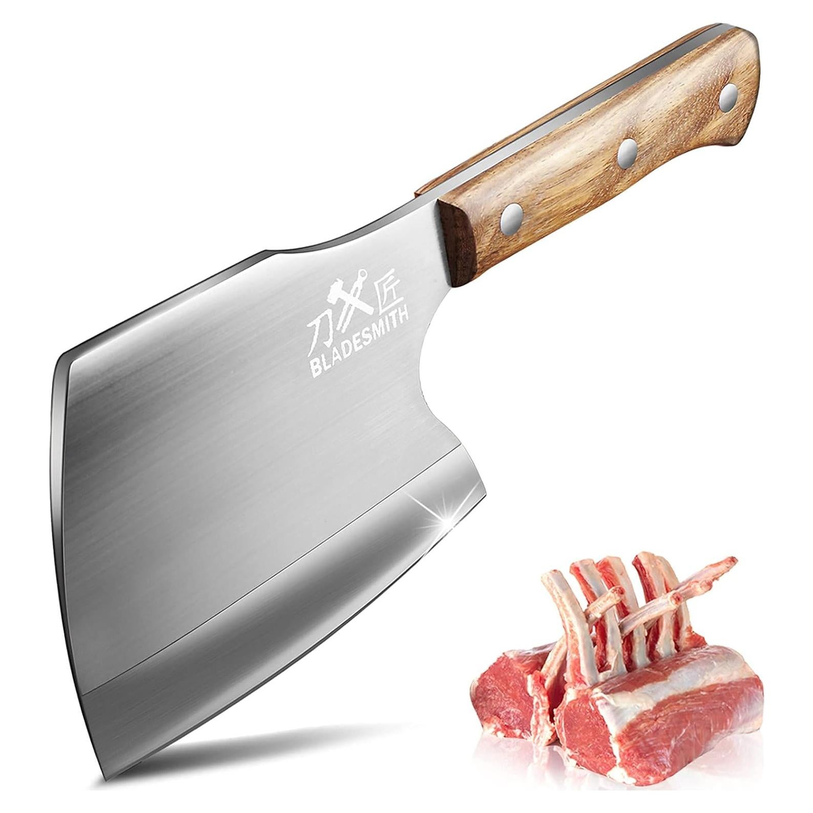 Hacha de Carnicero BLADESMITH 16 cm Acero Inoxidable Mango Madera