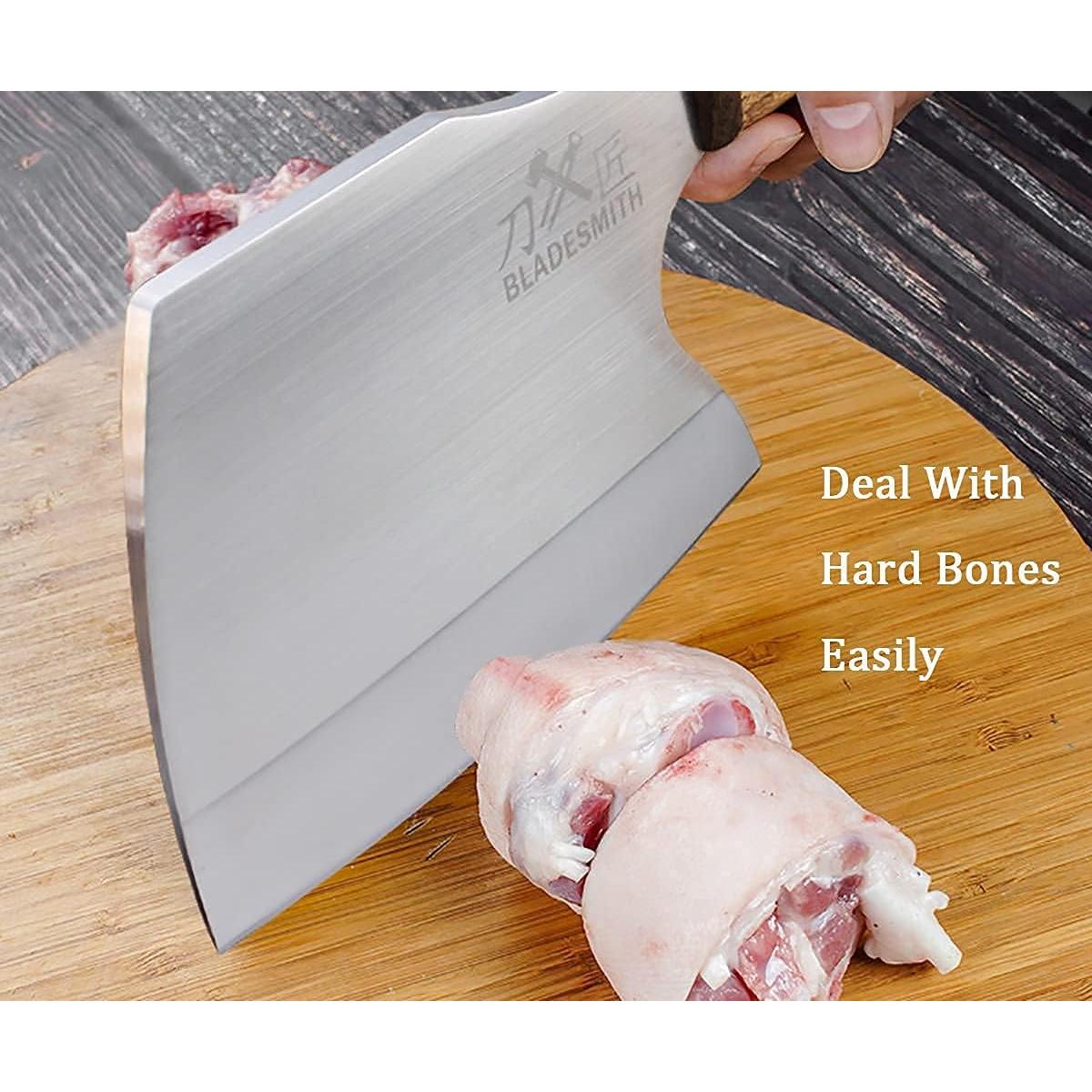 Hacha de Carnicero BLADESMITH 16 cm Acero Inoxidable Mango Madera