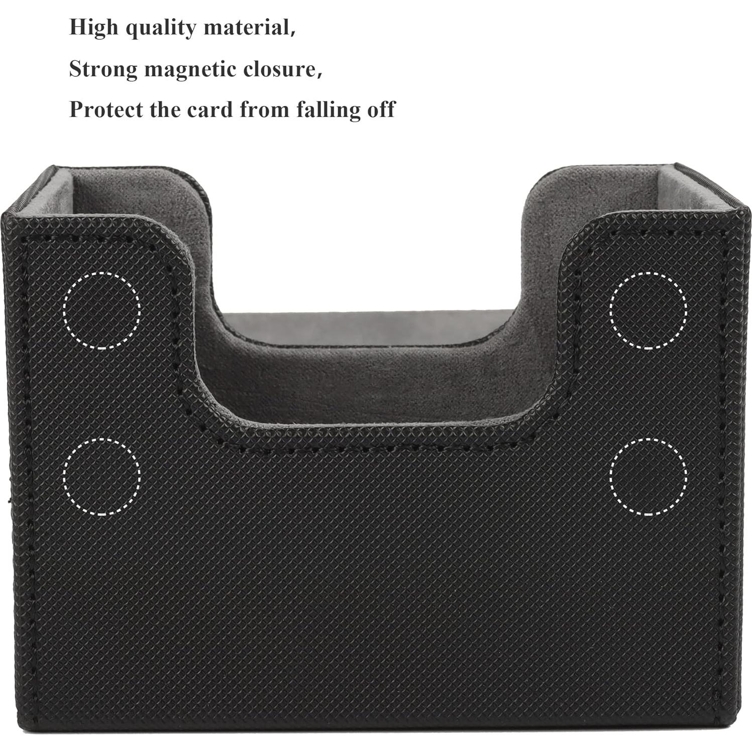 Caja de Cartas GIS GUARDIAN para MTG, 120+ cartas, Cuero