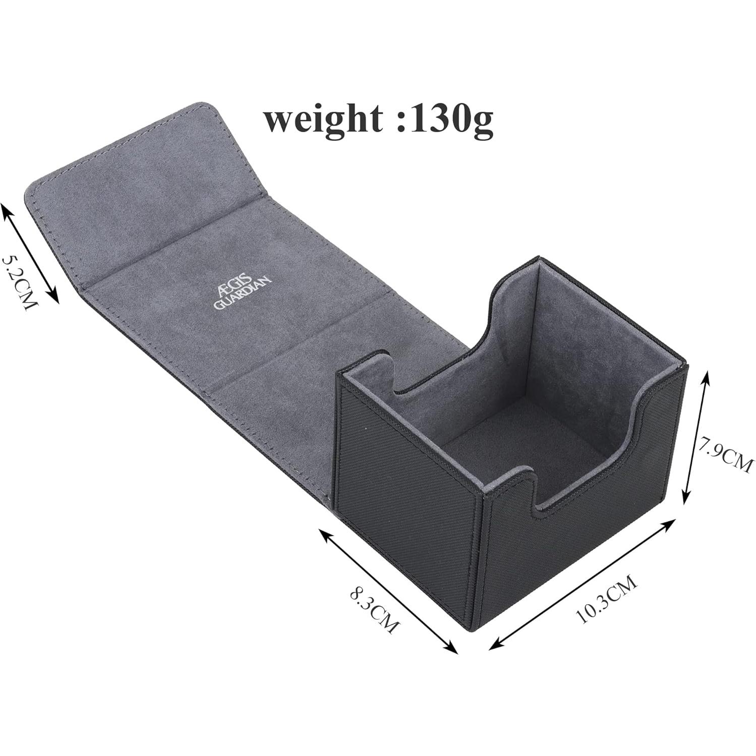 Caja de Cartas GIS GUARDIAN para MTG, 120+ cartas, Cuero