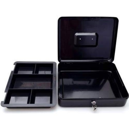 Caja de Ahorro SentrySafe Negra con Bandeja y Llave