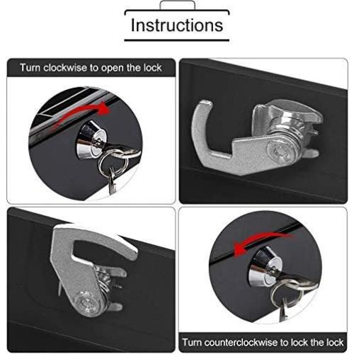 Caja de Ahorro SentrySafe Negra con Bandeja y Llave