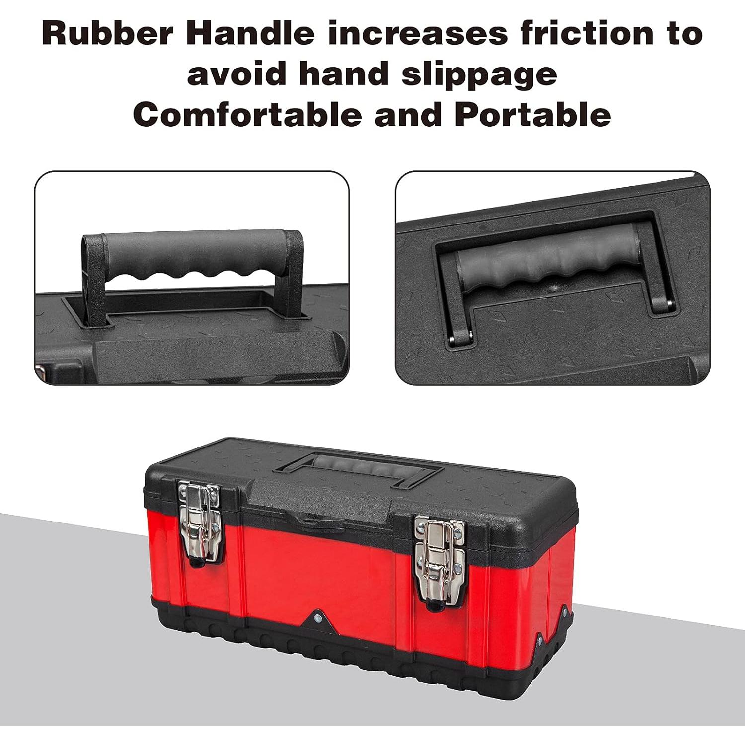 Caja de herramientas Jack Boss 39.37 cm acero y plástico