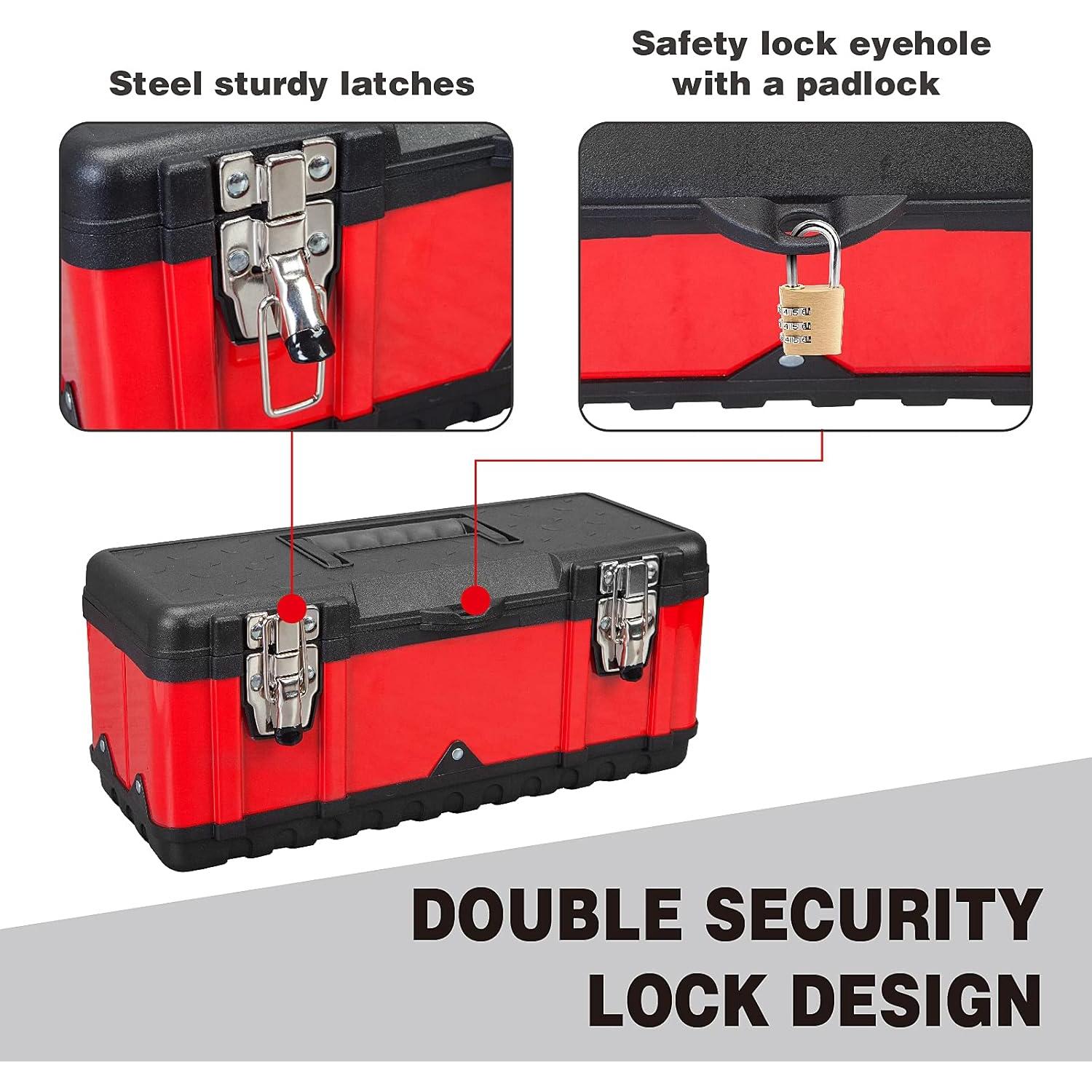 Caja de herramientas Jack Boss 39.37 cm acero y plástico