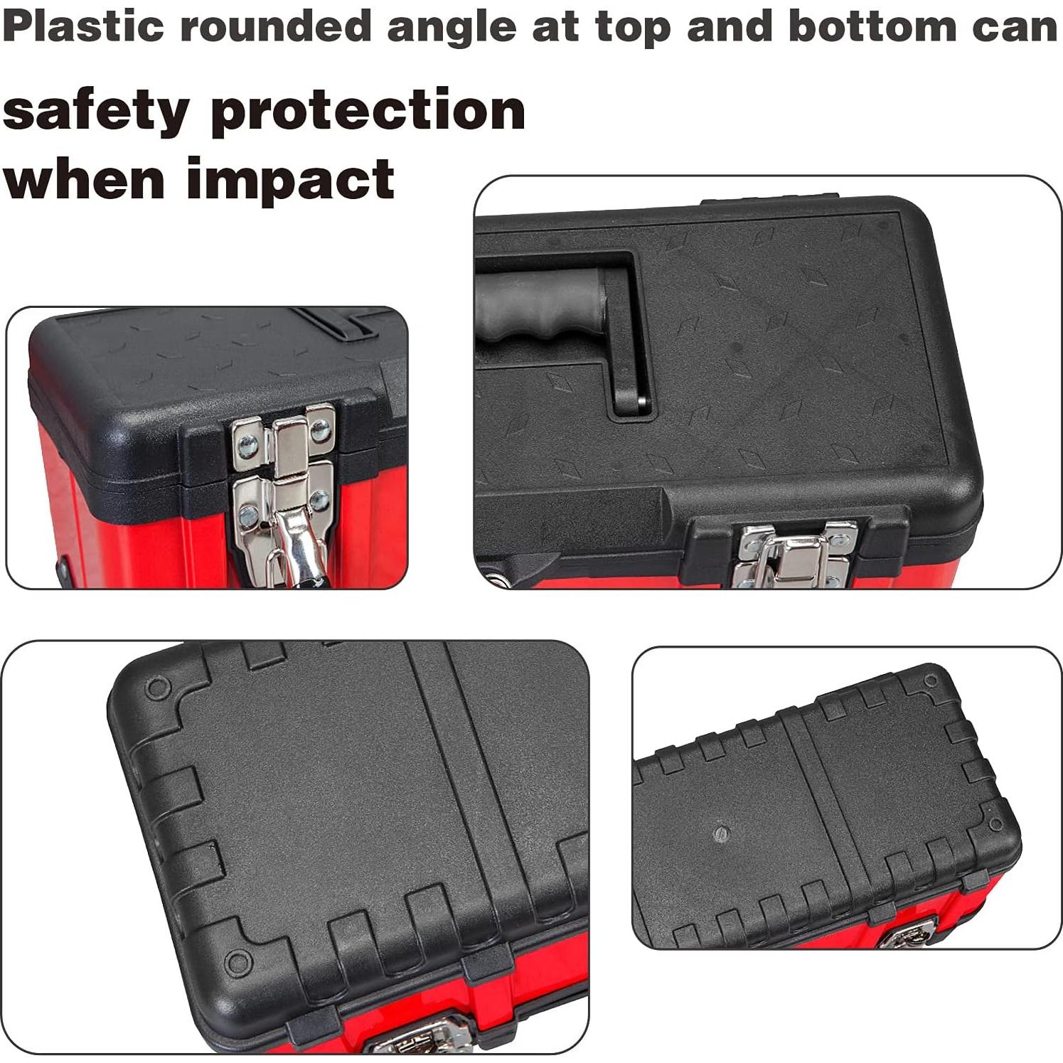 Caja de herramientas Jack Boss 39.37 cm acero y plástico