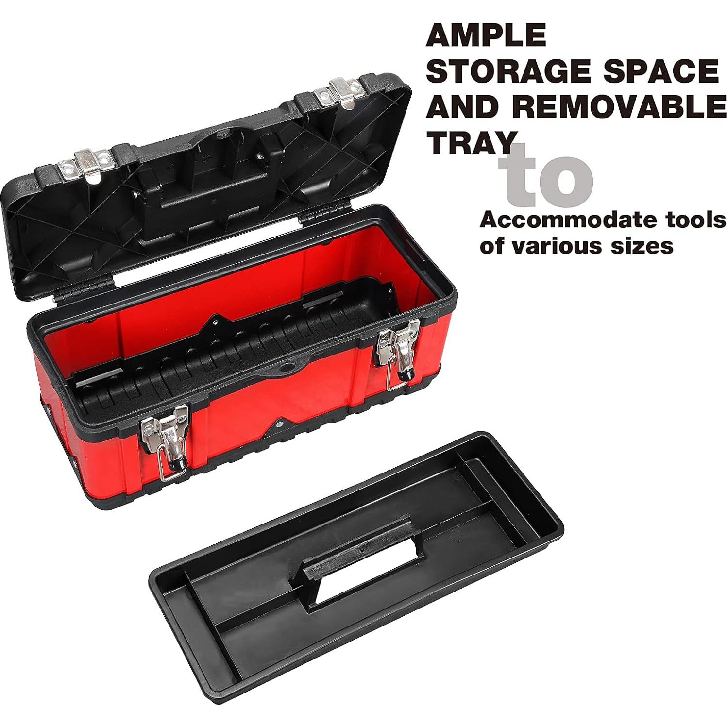 Caja de herramientas Jack Boss 39.37 cm acero y plástico