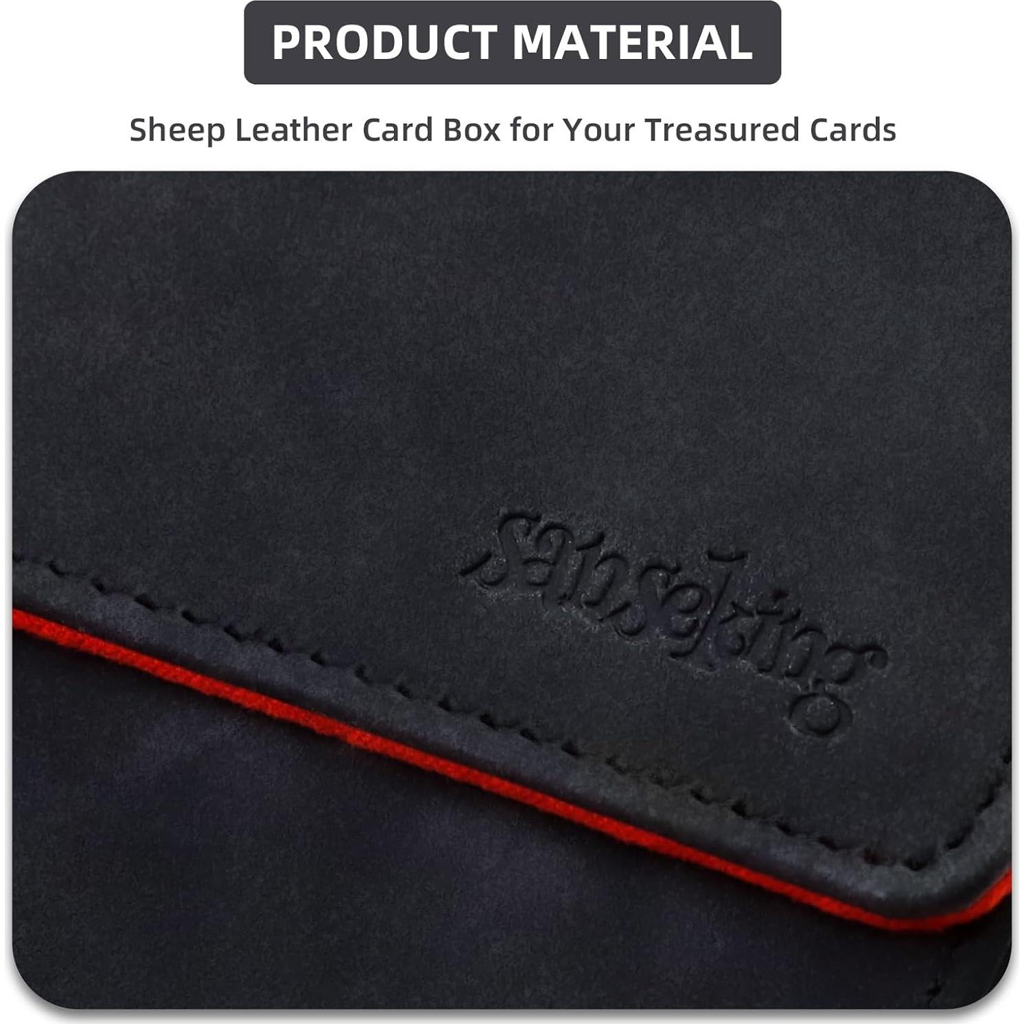 Caja de Barajas Sanseking Vertical para 100 Cartas TCG Negra