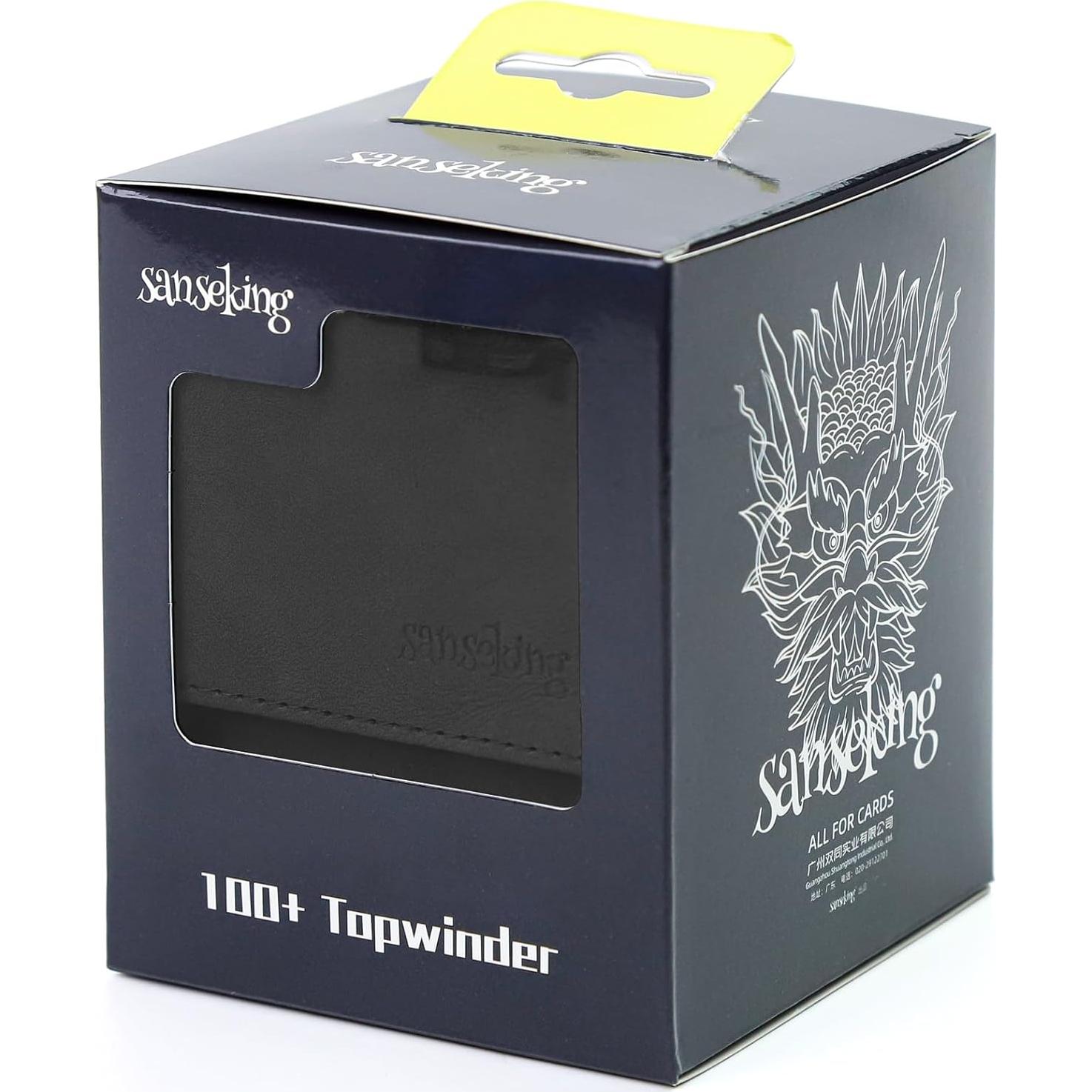 Caja de Barajas Sanseking Vertical para 100 Cartas TCG Negra