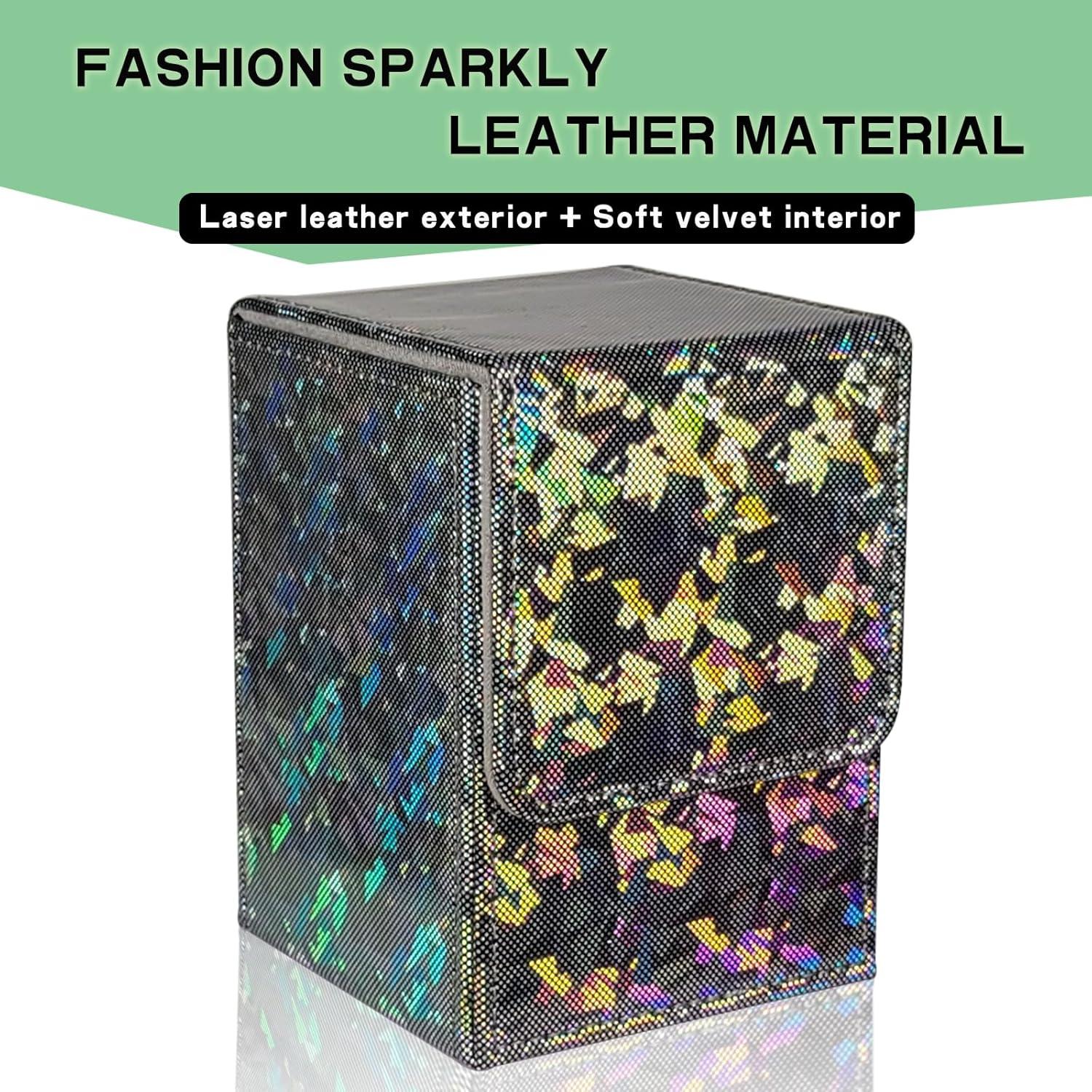 Caja de Barajas Dmoicols Negra Brillante para 100+ Cartas