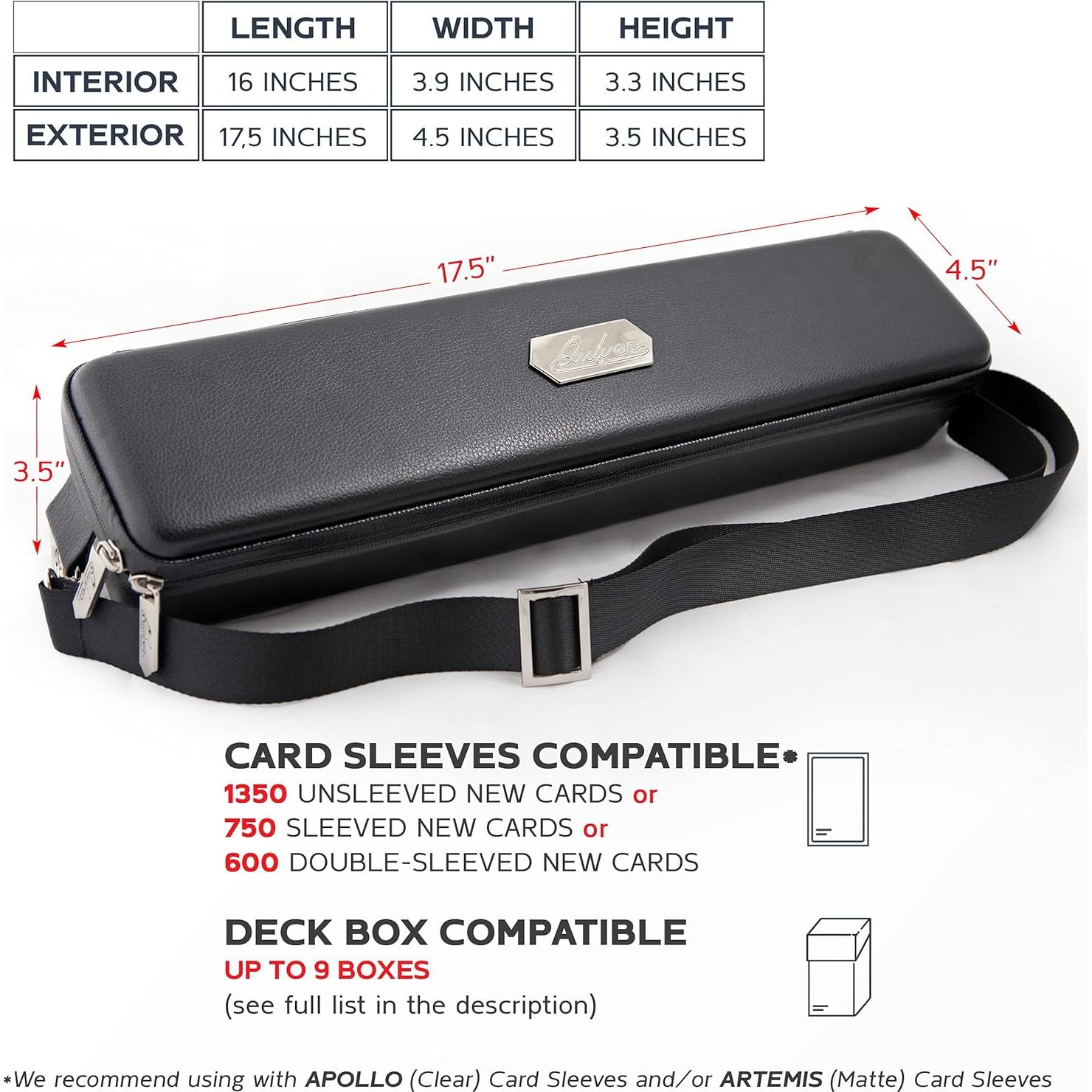 Funda de Transporte Quiver Time Negra para Cartas TCG