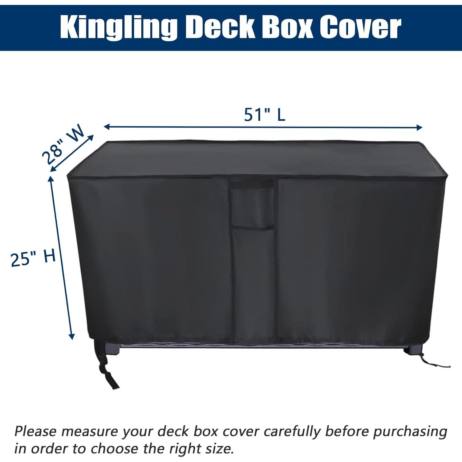 Cubierta de Caja de Deck Kingling 129x71x63 cm Impermeable