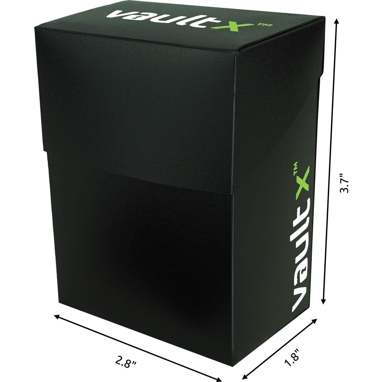 Caja de Cartas Vault X + 100 Fundas Negras para TCG