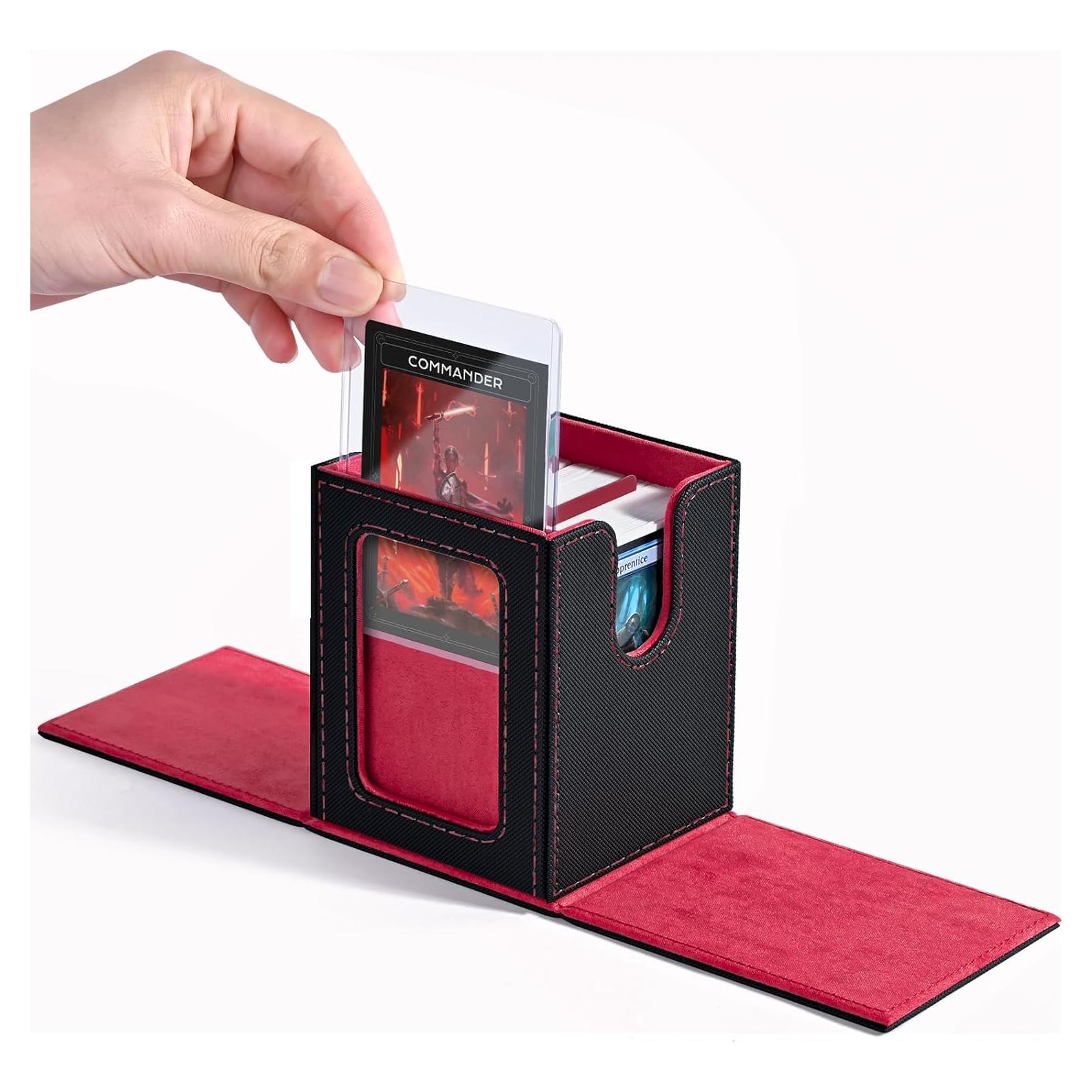 Caja de Cartas ZLCA MTG con Ventana para 100 Cartas