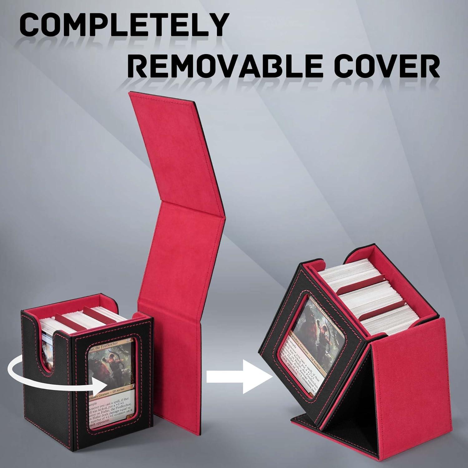 Caja de Cartas ZLCA MTG con Ventana para 100 Cartas