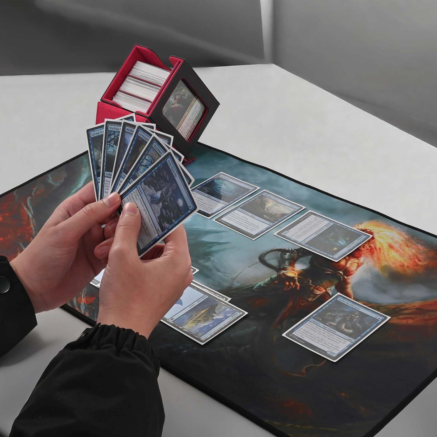 Caja de Cartas ZLCA MTG con Ventana para 100 Cartas